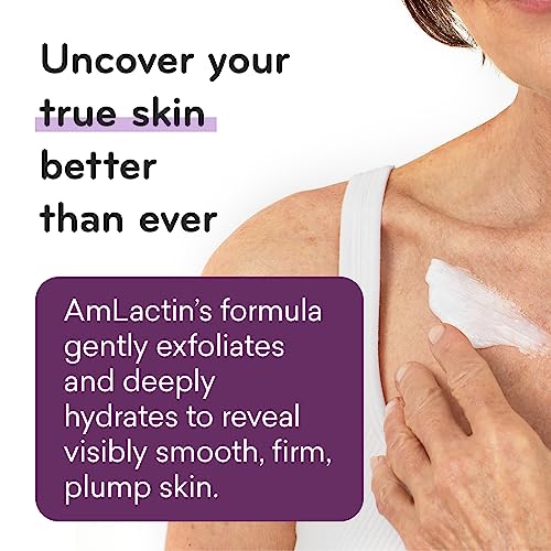 AmLactin Crepe Firming 12 oz Cream & Intensive Healing 7.9 oz Lotion Bundle - Exfoliator and Moisturizer