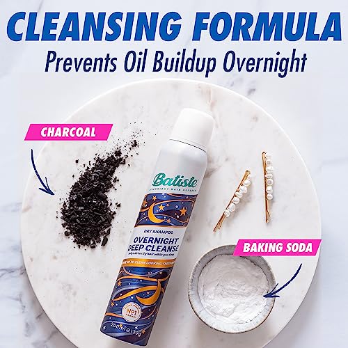 Batiste Overnight Deep Cleanse Dry Shampoo 3.81oz.- Wake up to beautiful hair by preventing oil build-up (Pack of 2)
