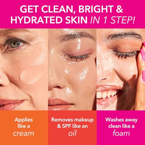 Dr Dennis Gross Vitamin C Lactic Creamy Cleansing Oil, Removes Makeup & SPF, 6 Fl Oz