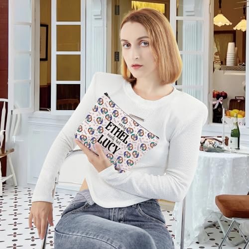 G2TUP Lucy Tv Show Cosmetic Bag Every Ethel Needs Her Lucy Gift for Besties Best Friend Soul Friend Makeup Bag (Every Ethel New)
