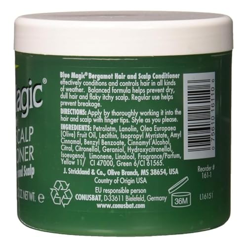 Blue Magic Conditioner, Hair & Scalp, Bergamot, 12 Oz