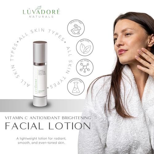 Vitamin C Skin Care Facial Lotion ? Antioxidant Cream for Face ? Deeply Hydrating Brightening Cream for Dark Spots, Uneven Skin Tone ? Anti-Aging and Rejuvenating Formula