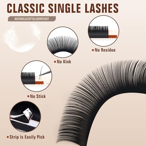 Classic Volume Lash Extension, 0.15 CC Curl 9-20mm Mixed Eyelash Extension Lash Trays, Super Matt Black Individual Lash Extensions for Professional Salon Use