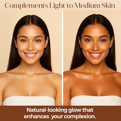 Hydrating Self Tanning Drops ? LIGHT/MEDIUM ? Face & Body Tint with DHA, Hyaluronic Acid, Squalane & Niacinamide ? Natural-Looking Tan ? MYSTERE BEAUTE ? 1 fl oz