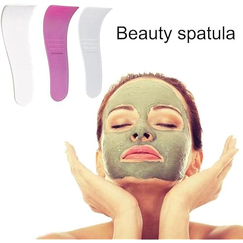 3Pcs Hair Wax Cleansing Spatulas, Sticks Mask Scraper,Non-Stick Wax Spatulas Hair Removal Waxing, Waxing Applicator, Depilatory Creams Removal Beauty Tools Shave and Hair Removal
