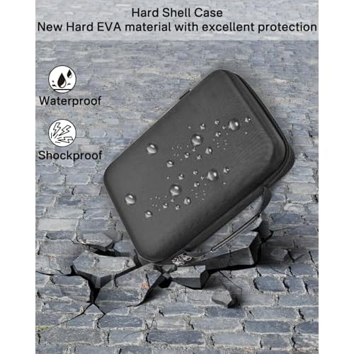 RAIACE Hard Storage Case Compatible with Hair Clippers, Protective Carrying Bag for Barber Accessories/for Guard Grooming Kits. (case only) - Black