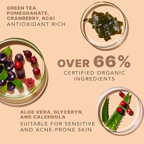 Beauty by Earth Clean Face Wash - USA Made with Organic & Natural Ingredients, Non-Toxic Facial Cleanser