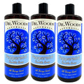 Dr. Woods Peppermint Liquid Castile Soap - Castile Soap with Pure Peppermint Oil, Body Wash for Men and Women, Contains Olive Oil, Natural Cleanser for Face, Hands, and Body - 32 Fl Oz, Pack of 3