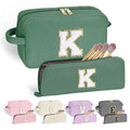 YOOLIFE Initial Travel Makeup Bag Cosmetic Bag - Teen Girl Gifts Trendy Stuff Friend Birthday Gifts for Women Teen Girl Kids