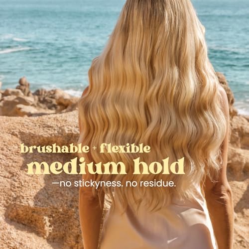 The Beachwaver Co. Everyday Flex Medium-Hold Hairspray - Travel Size (1.4 Oz) | NEW! Flexible, Long-Lasting, Medium Hold - Reduces Frizz & Adds Shine | Brazilian Berry Fragrance