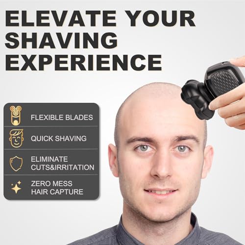 Shaver Replacement Heads Compatible with Microtouch Titanium Head Shaver,for Bald Men Electric Shaver Replacement Heads,1 Pack