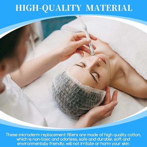 800 Pieces Microdermabrasion Filters 10mm Microdermabrasion Pads Microderm Filters Replacement Dermabrasion Cotton Filters for Microdermabrasion Machine (800 Pieces)