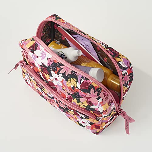 Vera Bradley Women's Performance Twill Large Cosmetic Makeup Organizer Bag