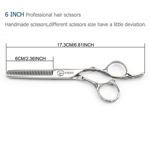 Hair cutting scissors 7 inch and hair thinning scissors 6 inch 440C professional hair scissors