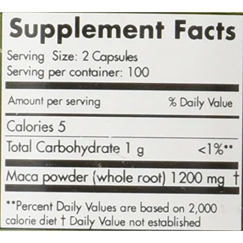 Maca Magic Organic Capsules, 200 Count
