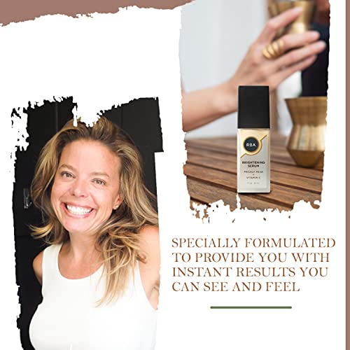 RBA Skincare's Brightening Serum for Age Spots - Vitamin Pack with Prickly Pear and Vitamin C - Daily Vegan Serum for Skin - 1 fl oz