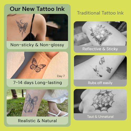 4 Sheets Minimalist Finger Ring Tattoos for Women ? Tiny Sparkle, Moon & Star Designs, Elegant Line Art, Semi-Permanent Real-Looking Tattoos for Hands