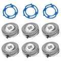 SH50 Replacement Heads with Blade Retaining Rings for Philips Norelco 5000 Series 6-pc Pack