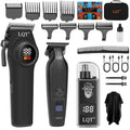 Hair Clippers for Men 3-in-1 Electric Cordless Clippers Set Beard and Mustache Trimmer for Men Nose and Ear Hair Trimmer with Comb, Wrap, Bag, Men's Birthday Christmas Valentine's Day Gifts