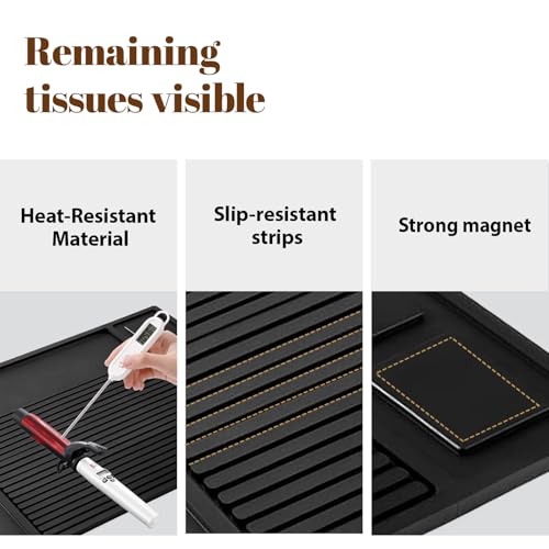 Adevar Magnetic Barber Mat for Clippers,Barber Station Organizer Mat for Beauty Tools,Professional Non-Slip Matt