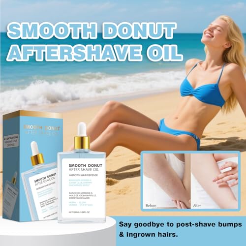 Donut after Shave Oil for Skin, Hydrate Post-Shave for Skin Soft Shave After Shave Oil For Women 100 mL