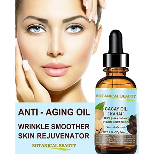 Botanical Beauty CACAY OIL 100% Pure Natural Virgin Unrefined WILD GROW Anti Wrinkle Face Oil Natural Retinol Vitamin A, Vitamin E. 0.5 Fl.oz.- 15 ml