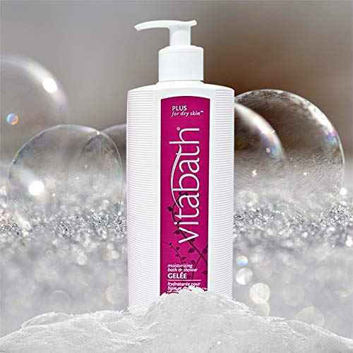 Vitabath Plus For Dry Skin Moisturizing Bath & Shower Gel Wash Replenishing Oils Deeply Hydrate & Soothe Dryness, Body Cleanser, Skin Restore & Foaming Gelee - 128 oz