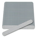 Flowery Nail File 100/180 Grit ? Double-Sided Emery Boards Nail File for Natural Nails and Acrylic Nails, Cushion Core, Silver, 100 Pack