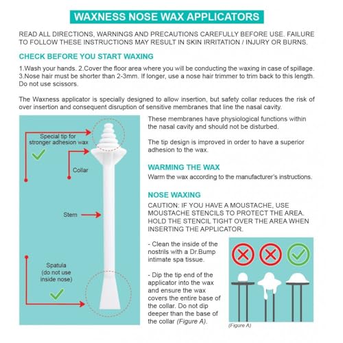 Waxness Nose Wax Applicators 60 pcs