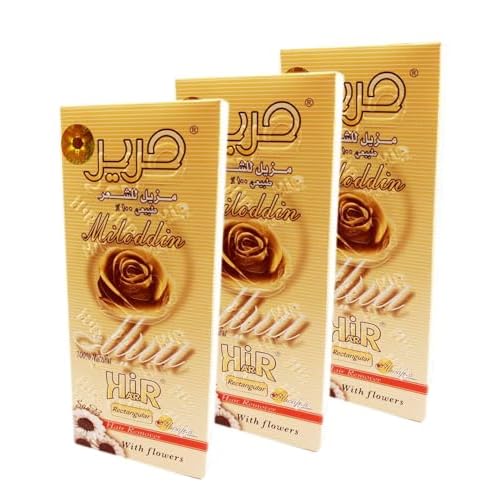 Harir Sweet Packets Sugaring Sugar Wax Hair Removal 100% Natural Paste for Bikini, Legs, Arms, Back And Face Body Hair Remove 3 Packs X 100 Gm