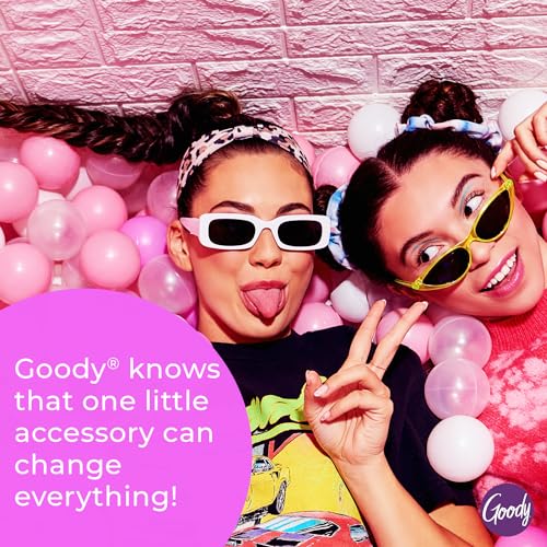 Goody X Sophia Yeshi Dentless Spiral Hair Ties, Hair Coils, Stretchable Jelly Bands Phone Cord Hair Ties, Medium-Thick Hair, Multicolor Print - 5 Ct