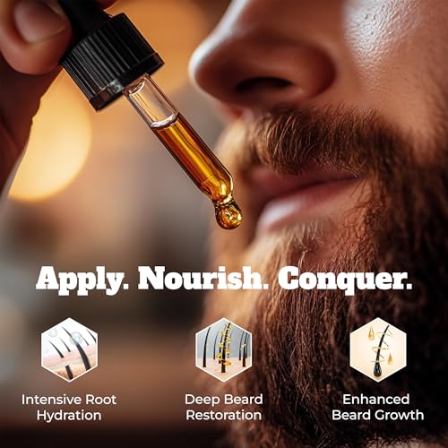 Grey Beard's Grooming Lounge Wild Vanilla Beard Oil for Men 1 fl oz - Natural Leave-In Conditioner with Jojoba Argan and Grapeseed Oils