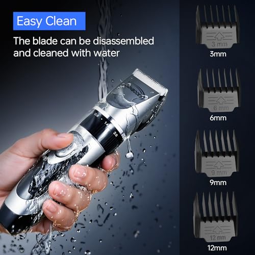 Hair Clippers & Beard Trimmer Grooming Kit for Men£¬Professional Hair Cutting kit,Electric Cordless Rechargeable Hair Trimmer with LED Display for Home Personal Hair Grooming, Gifts for Men
