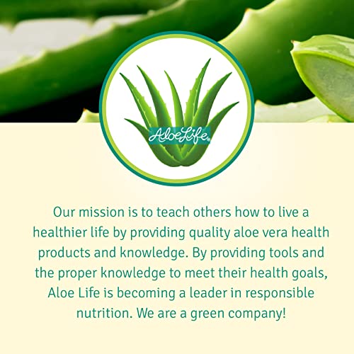 Aloe Life ? Skin Gel & Herbs Ultimate Skin Treatment, 99% Certified Organic Whole Leaf Aloe Vera, Vitamins C, A, & E, Head-to-Toe Skin Care Support for the Whole Family, Fragrance-Free (8 oz)