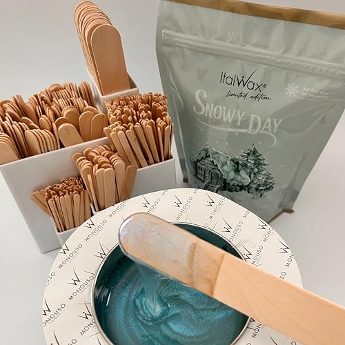 Italwax Snowy Day - 500g / 1.1 lb - Hard wax beads for hair removal - Transparent wax - Synthetic formulation ideal for sensitive skins - Recommended for Bikini Area and Armpits
