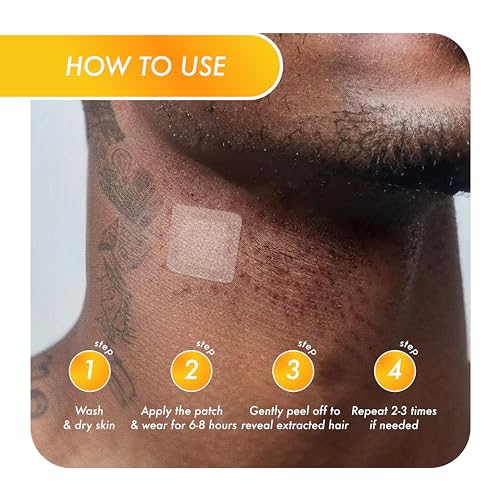 FAZIT Ingrown Hair Treatment Patch - Facial Hair Removal Pads for Beard Area
