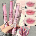 3 Colors Hydrating Lipstick Set, Sweet Heart Shape Glossy Finish Lipstick, Moisturizing Tinted Lip Balm, Long Lasting Vivid Color Lip Makeup for Girls (B)