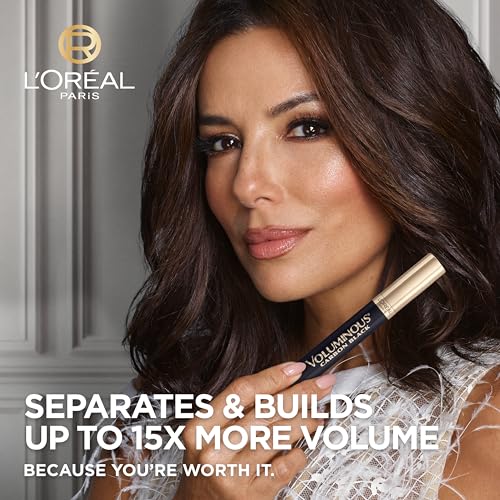 L'Oreal Paris Voluminous Original Volume Building Mascara Bundle, 0.26 Fl Oz, Carbon Black & Deep Burgundy