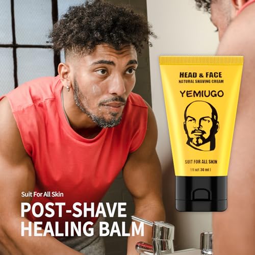 Bee Shaving Cream, Light Smooth Bee Shaving Cream Healing, Suitable for Shaving Moisturizing Skin Smooth and Quick Repair Face and Head Razor Burn Treatment and Baldness Moisturizer -1 Fl Oz, 1 bottle
