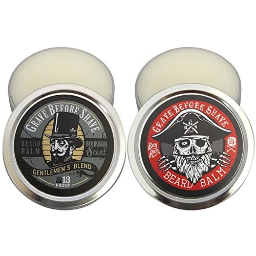 Grave Before Shave Top Shelf Bourbon & Bay Rum Beard Balm Dual Pack