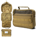 Mens Toiletry Travel Bag, Tactical Toiletry Bag for Men, Bathroom Hanging Toiletry Bag for Men Shaving Hygiene Bag Travel Toiletry Organizer Short Trips Bag, Brown