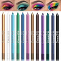 Eyeliner Set, 12 Colors Eye Shadow Pencil, Metallic Glitter Pearl Eye Pencils, Professional Waterproof Long Lasting Eye Makeup Set for Women