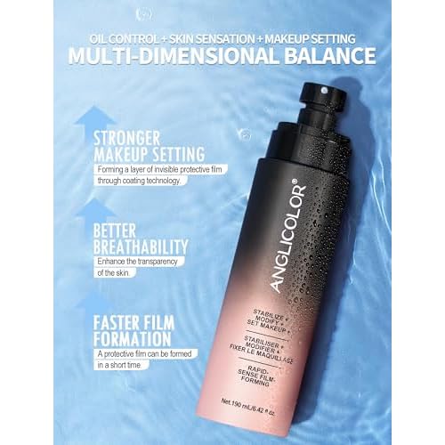 Anglicolor Setting Spray,Matte Finish,Hydrating,Long-Lasting Face Ultra Fine Mist for up to 16HR Wear,Vegan & Cruelty-Free