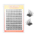 Lash Clusters Stella Wispy DIY Lash Extension 8-16mm Natural Eyelash Clusters D Curl Individual Eye Lashes Invisible Band False Eyelashes Cluster Eyelash Extensions Thin Clear Band