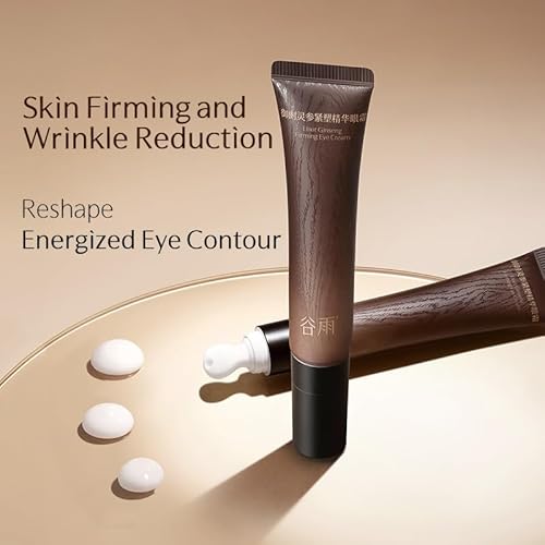 Ginseng Anti-Aging Eye Cream for Puffiness Bags Under Eyes | Eye Tightener Cream | Peptide, Hyaluronic Acid, Vitamin E, Panthenol, Squalane, Ectoin| for Firming,Reducing Wrinkle(0.53 oz/15g)