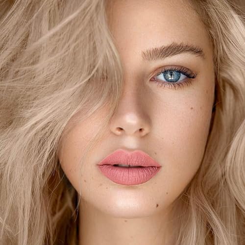 3-Pack Multicolor Matte Liquid Lipstick Set ? Peach Pink, Nude Pink & Caramel ? Long-Lasting, Smudge-Proof, Waterproof ? High-Pigment, Transfer-Resistant Colors for All-Day Wear | Long-Lasting, High-Pigment, Non-Transfer
