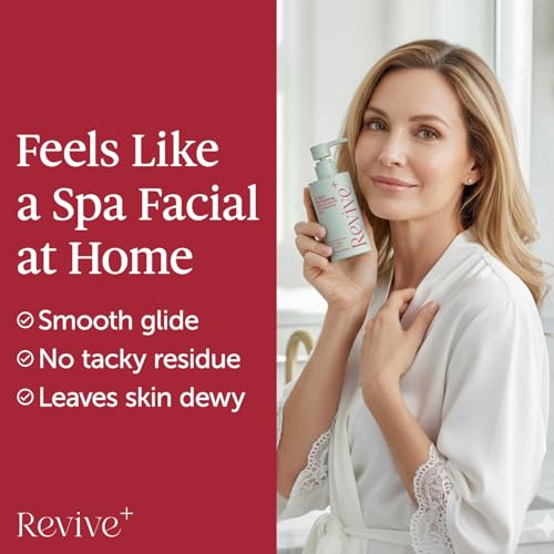 2-in-1 Microcurrent Conductive Gel with Hyaluronic Acid ? 8.45 oz Anti-Aging Hydrating Serum & Facial Toning Activator for Beauty Devices ? Silky Non-Sticky Glide, Fragrance-Free Leave-On Skincare