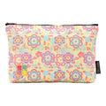 Brocade zipper pouch, lined with Nishijin brocade, size M. (Remonsaika)