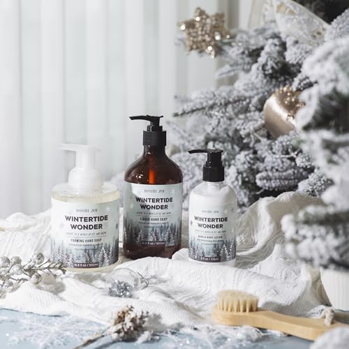 ROMIIE ZOI Christmas Liquid Hand Soap with Gift Box - Wintertide Wonder, Infused with the Winter Woods Aroma - 500ml/ 16.8 fl.oz
