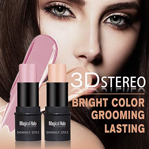 Magical Halo Highlighter Stick Powder Highlighting Brightening Makeup Cosmetic(02#)